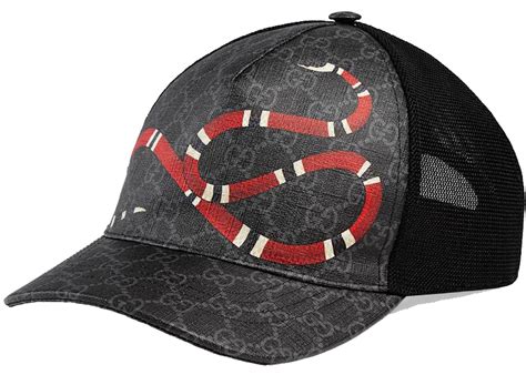 black and grey gucci elephant print warriors hat